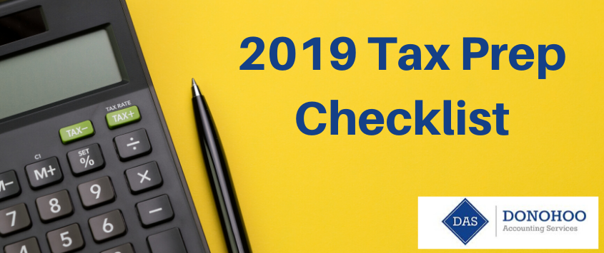 Personal Tax Prep Checklist